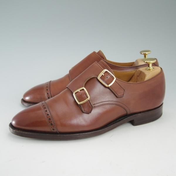 極上★(英)ニュー&リングウッド SIZE 7【★希少製品!!ダブルモンク】カーフ/NEW＆LINGWOOD/リーガル/REGAL/ライセンス製品★c100