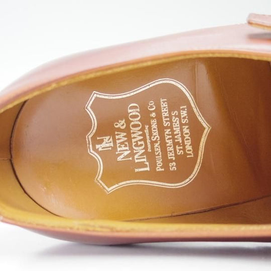 極上★(英)ニュー&リングウッド SIZE 7【★希少製品!!ダブルモンク】カーフ/NEW＆LINGWOOD/リーガル/REGAL/ライセンス製品★c100