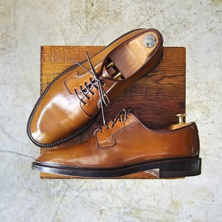 美品★リーガル 25cm【★超希少!!ウイスキー コードバン仕様】プレーントゥB3I/7590/517S/REGAL★c101