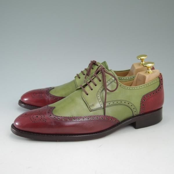 極上★(スペイン製)Minark/ミナーク SIZE 7【★グッドイヤーウェルテッド製法/三越取扱い】フルブローグ/ウイングチップ★c102