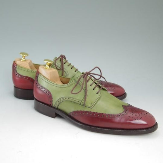 極上★(スペイン製)Minark/ミナーク SIZE 7【★グッドイヤーウェルテッド製法/三越取扱い】フルブローグ/ウイングチップ★c102