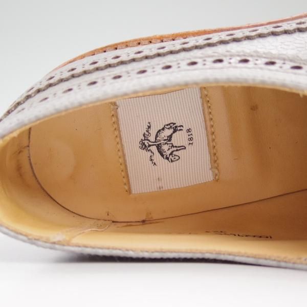 美品★クロケット&ジョーンズ UK7/US7.5D【★希少!!ブラックフリース別注】ブルックスブラザーズ/ロングウイング/Crockett&Jones★c104