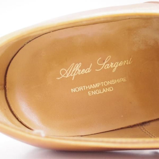 極上★(英)アルフレッドサージェント 7EX【★ダイナイトソール仕様】ストレートチップ/カーフ/サージェント/Alfred Sargent★c107