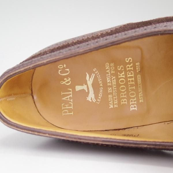 極上★(英)アルフレッドサージェント製 UK7/US7.5D【★Peal&co/ブルックスブラザーズ別注】15160/BROOKS BROTHERS/Alfred Sargent★c108