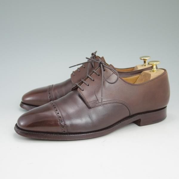 極上★クロケット&ジョーンズ 7.5E【★AVON/パンチドキャップトゥ】ダービー/Crockett&Jones★c109