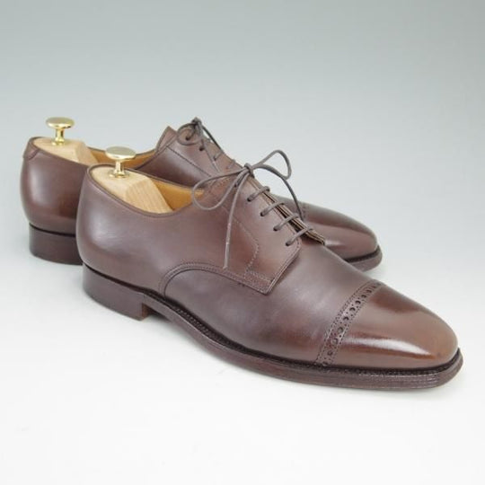 極上★クロケット&ジョーンズ 7.5E【★AVON/パンチドキャップトゥ】ダービー/Crockett&Jones★c109