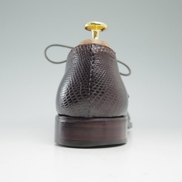 美品★カルミナ SIZE 7【★オーダー品/リザード革仕様/REAL LIZARD/トレーディングポスト別注】ホールカット/Trading Post/CARMINA★c115