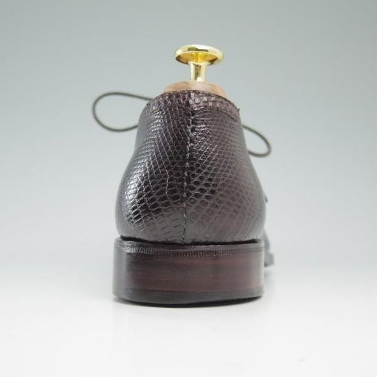 美品★カルミナ SIZE 7【★オーダー品/リザード革仕様/REAL LIZARD/トレーディングポスト別注】ホールカット/Trading Post/CARMINA★c115