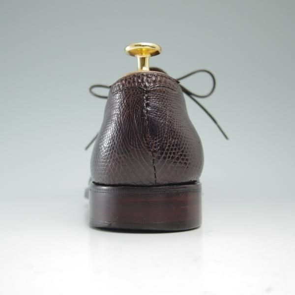 美品★カルミナ SIZE 7【★オーダー品/リザード革仕様/REAL LIZARD/トレーディングポスト別注】ホールカット/Trading Post/CARMINA★c115