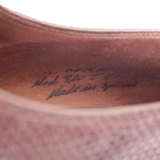 美品★カルミナ SIZE 7【★オーダー品/リザード革仕様/REAL LIZARD/トレーディングポスト別注】ホールカット/Trading Post/CARMINA★c115