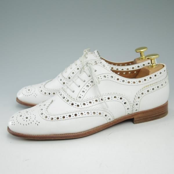 美品★チャーチ(レディース) SIZE 36.5【★BURWOOD 3W/バーウッド】8723-77/prestige hole/フルブローグ/ウイングチップ/Church's★c117