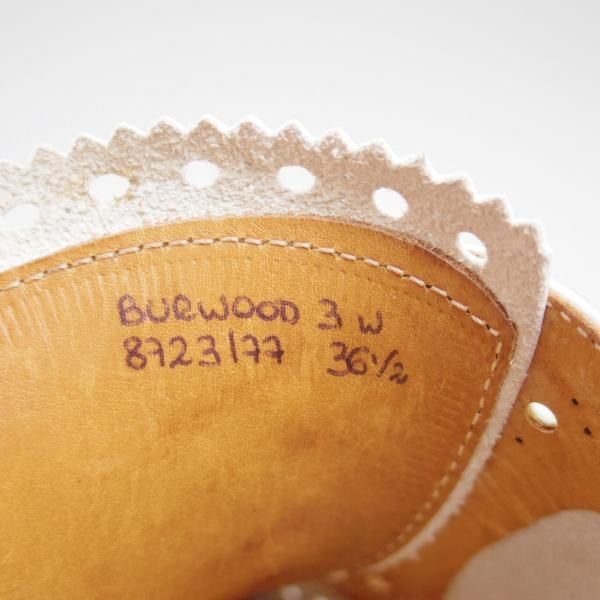 美品★チャーチ(レディース) SIZE 36.5【★BURWOOD 3W/バーウッド】8723-77/prestige hole/フルブローグ/ウイングチップ/Church's★c117