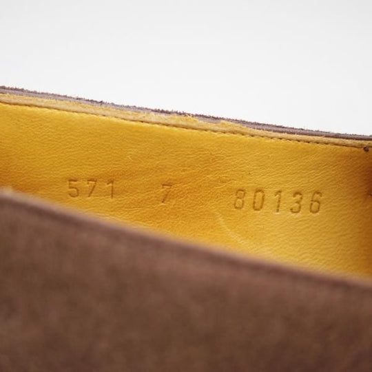 極美品★CARMINA/カルミナ SIZE 7【★トレーディングポスト別注】スエード/コインローファー/80136/MARRON/Trading Post★c119