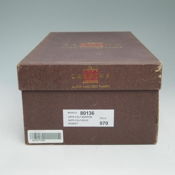 極美品★CARMINA/カルミナ SIZE 7【★トレーディングポスト別注】スエード/コインローファー/80136/MARRON/Trading Post★c119