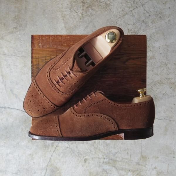 ★クロケット&ジョーンズ 7E【★オールゲート/ALDGATE】スエード/セミブローグ/Crockett&Jones★c120