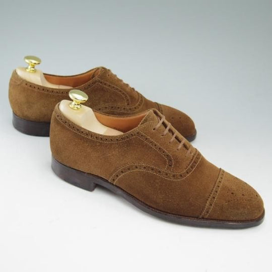 ★クロケット&ジョーンズ 7E【★オールゲート/ALDGATE】スエード/セミブローグ/Crockett&Jones★c120