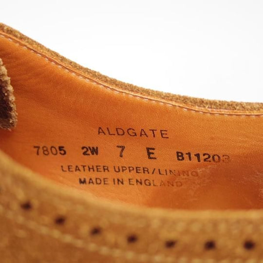 ★クロケット&ジョーンズ 7E【★オールゲート/ALDGATE】スエード/セミブローグ/Crockett&Jones★c120