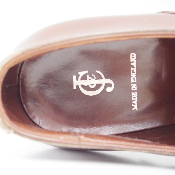 美品★クロケット&ジョーンズ 7E【★極希少仕様!!ハンドグレードライン】ストレートチップ/Crockett&Jones★c121