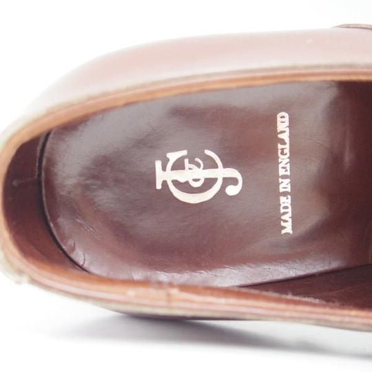 美品★クロケット&ジョーンズ 7E【★極希少仕様!!ハンドグレードライン】ストレートチップ/Crockett&Jones★c121