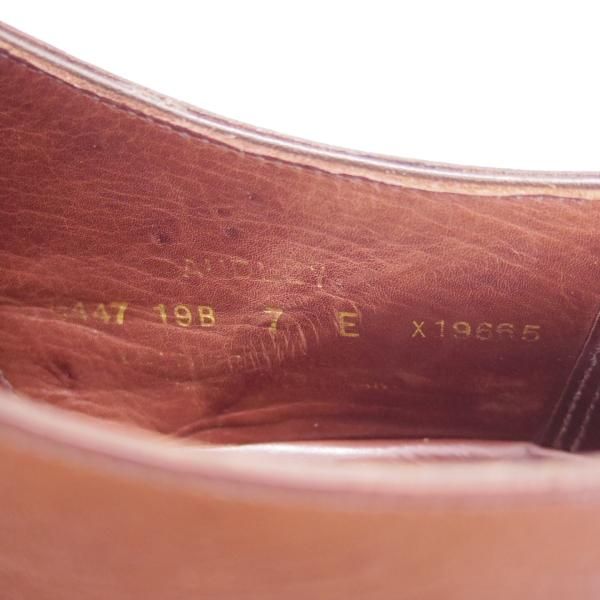 極上★クロケット&ジョーンズ 7E【★オードリー/AUDLEY/ハンドグレード】337ラスト/ストレートチップ/Crockett&Jones★c122