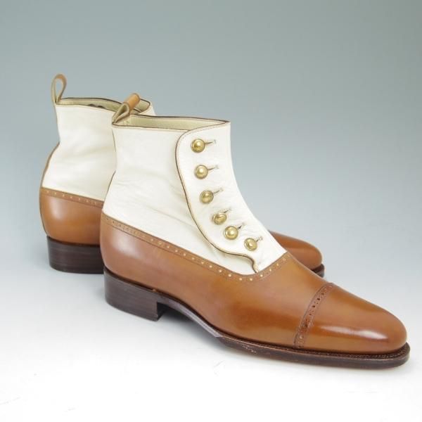 未使用★ジョンストン&マーフィー SIZE 6.5【★クラウンアリストクラフト/CROWN ARISTOCRAFT】コンビ/ブーツ/Johnston&Murphy★c125