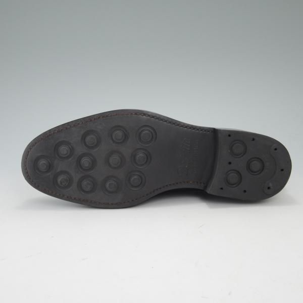 美品★ヤンコ SIZE 7【★ダイナイトソール/ネイビー/グッドイヤーウェルテッド製法】Uチップ/カーフ/Yanko★c128