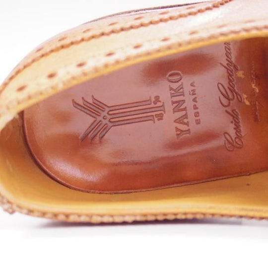 ★(スペイン製)YANKO/ヤンコ SIZE 7【★グッドイヤーウェルテッド製法】フルブローグ/カーフ★c129