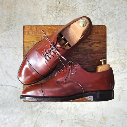 ★ジョンストン&マーフィー SIZE 7.5【★クラウンアリストクラフト/CROWN ARISTOCRAFT】ストレートチップ/Johnston&Murphy★c131