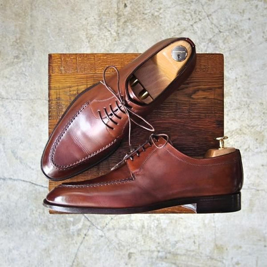 美品★(伊)サントーニ SIZE 5.5【★Uチップ】8493/カーフ/Santoni★c132