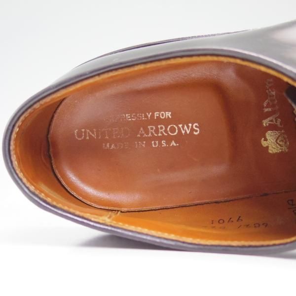 極上★オールデン 8.5D【★コードバン/9901/ユナイテッドアローズ別注】バリーラスト/プレーントゥ/UNITED ARROWS/Alden★c142