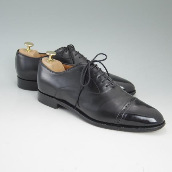 極上★チャーチ 60F/UK6【★116ラスト/4都市ロゴ】5386/07/パンチドキャップトゥ/黒/Church's★c145