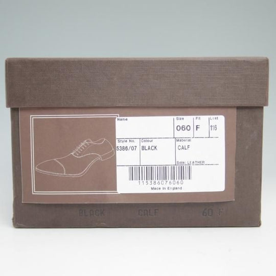 極上★チャーチ 60F/UK6【★116ラスト/4都市ロゴ】5386/07/パンチドキャップトゥ/黒/Church's★c145