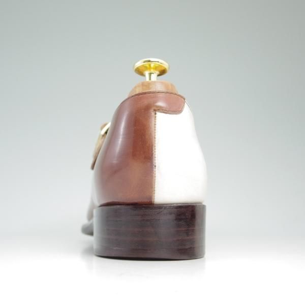 極上★ジョンストン&マーフィー SIZE 6.5【★CROWN ARISTOCRAFT】クラウンアリストクラフト/サイドモンク/Johnston&Murphy★c146