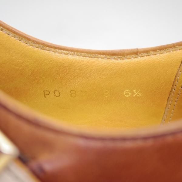 極上★ジョンストン&マーフィー SIZE 6.5【★CROWN ARISTOCRAFT】クラウンアリストクラフト/サイドモンク/Johnston&Murphy★c146