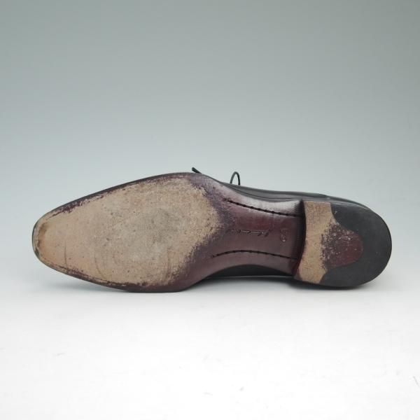 美品★ジョンストン&マーフィー SIZE 6.5【★レベルソ仕上げ】ストレートチップ/黒/カーフ/Johnston&Murphy★c147