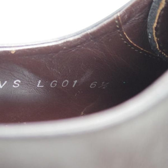 美品★ジョンストン&マーフィー SIZE 6.5【★レベルソ仕上げ】ストレートチップ/黒/カーフ/Johnston&Murphy★c147