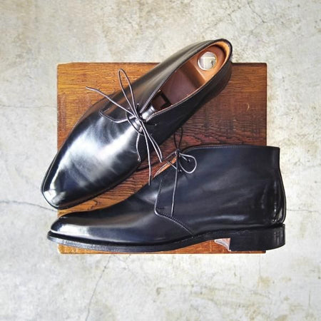 極上★ジョンストン&マーフィー SIZE 6.5【★CROWN ARISTOCRAFT】クラウンアリストクラフト/チャッカブーツ/Johnston&Murphy★c148