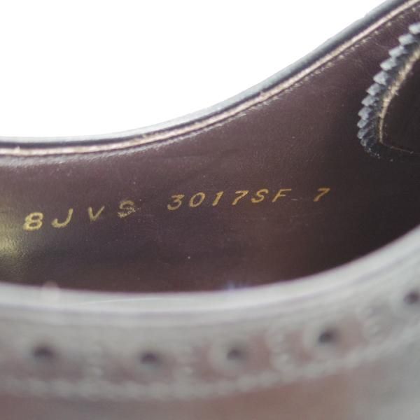 美品★シェットランドフォックス SIZE 7【★ギリーシューズ/3017SF】フルブローグ/ウイングチップ/カーフ/黒/Shetlandfox★c149