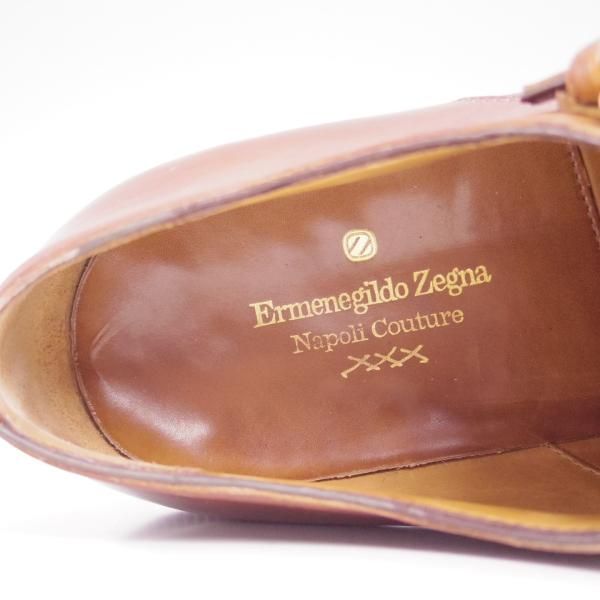 極上★(伊)エルメネジルドゼニア SIZE 6.5【★グッドイヤーウェルテッド製法/ナポリクチュール/Napoli Couture】Ermenegildo Zegna★c150