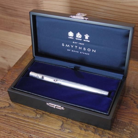 美品★(英)スマイソン【シルバー925★(英)Yard-o-Led/ヤードオレッド製/ローラーボール】VICEROY/水性ペン/ボールペン/SMYTHSON★c141