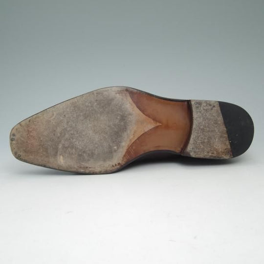 美品★(スペイン製)MEERMIN/メルミン/SIZE 7.5【★グッドイヤーウェルテッド製法/コンビ仕様/カーフ×スエード】オックスフォード★c155