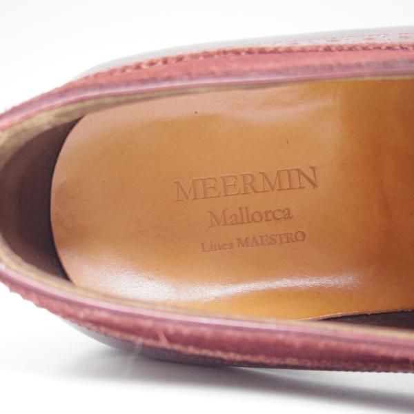 美品★(スペイン製)MEERMIN/メルミン/SIZE 7.5【★グッドイヤーウェルテッド製法/コンビ仕様/カーフ×スエード】オックスフォード★c155