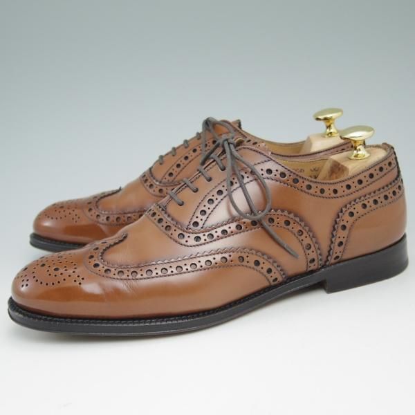 美品★チャーチ(レディース) SIZE 37.5【★バーウッド/BURWOOD W】ポリッシュドバインダーカーフ/サンダルウッド/8528-55/Church's★c160