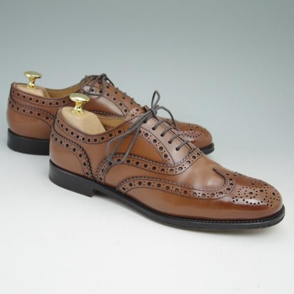 美品★チャーチ(レディース) SIZE 37.5【★バーウッド/BURWOOD W】ポリッシュドバインダーカーフ/サンダルウッド/8528-55/Church's★c160