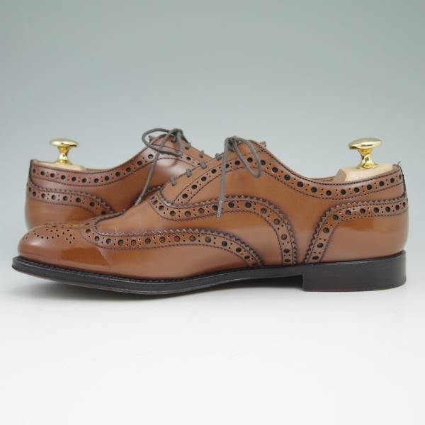 美品★チャーチ(レディース) SIZE 37.5【★バーウッド/BURWOOD W】ポリッシュドバインダーカーフ/サンダルウッド/8528-55/Church's★c160