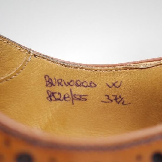 美品★チャーチ(レディース) SIZE 37.5【★バーウッド/BURWOOD W】ポリッシュドバインダーカーフ/サンダルウッド/8528-55/Church's★c160
