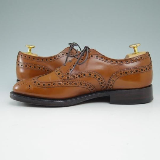美品★チャーチ 65G/UK6.5【★バーウッド/BURWOOD】81ラスト/ポリッシュドバインダーカーフ/5都市ロゴ/フルブローグ/Church's★c162