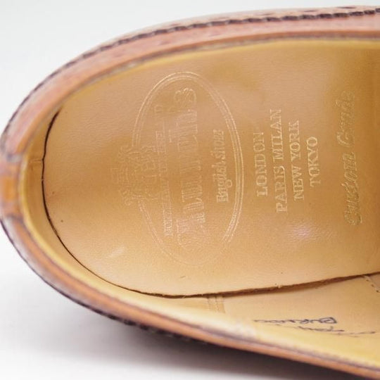 美品★チャーチ 65G/UK6.5【★バーウッド/BURWOOD】81ラスト/ポリッシュドバインダーカーフ/5都市ロゴ/フルブローグ/Church's★c162