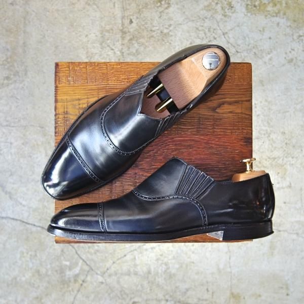 極上美品】Crockett＆Jones パンチドキャップトゥブーツ 7D 極上