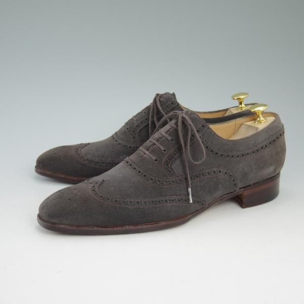 美品★REIKO TSUKUI/レイコツクイ SIZE 25.5D【★ISETAN MEN'S/伊勢丹メンズ取扱い】スエード/フルブローグ★c174